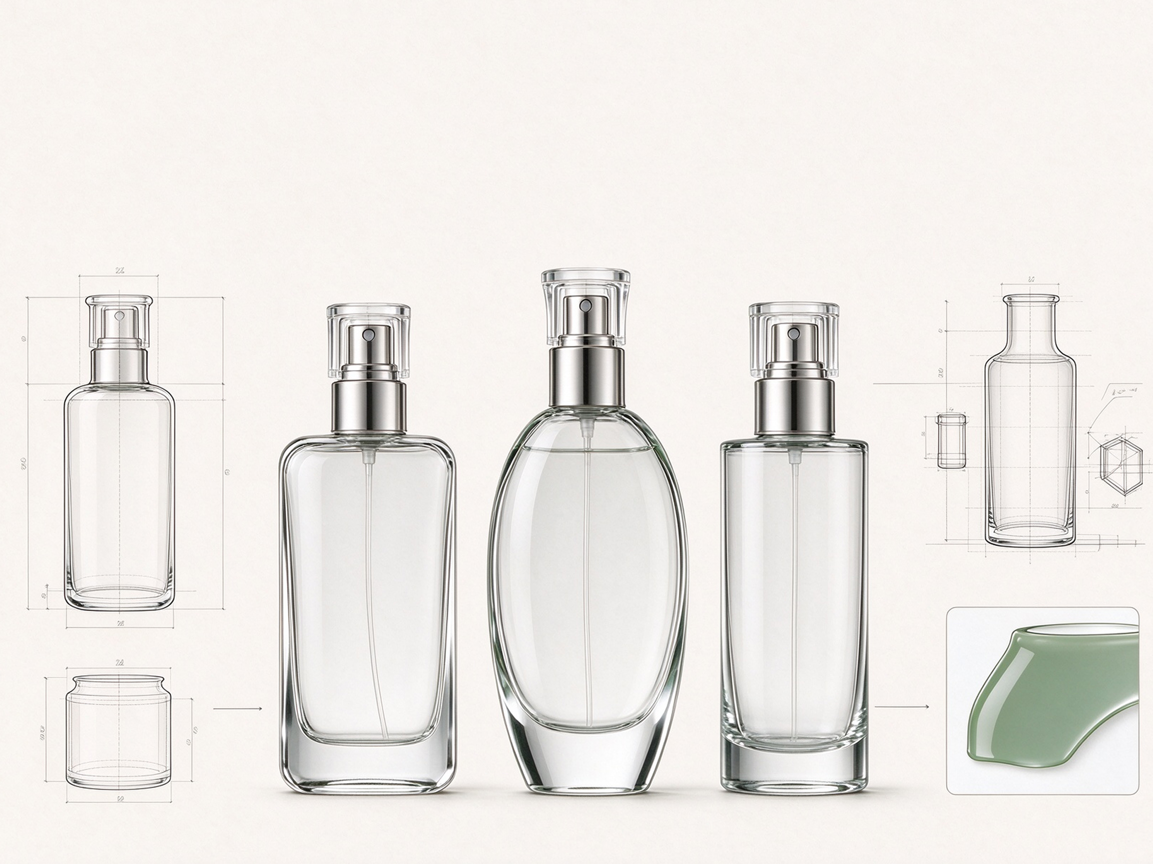 Sustainable recyclable glass packaging